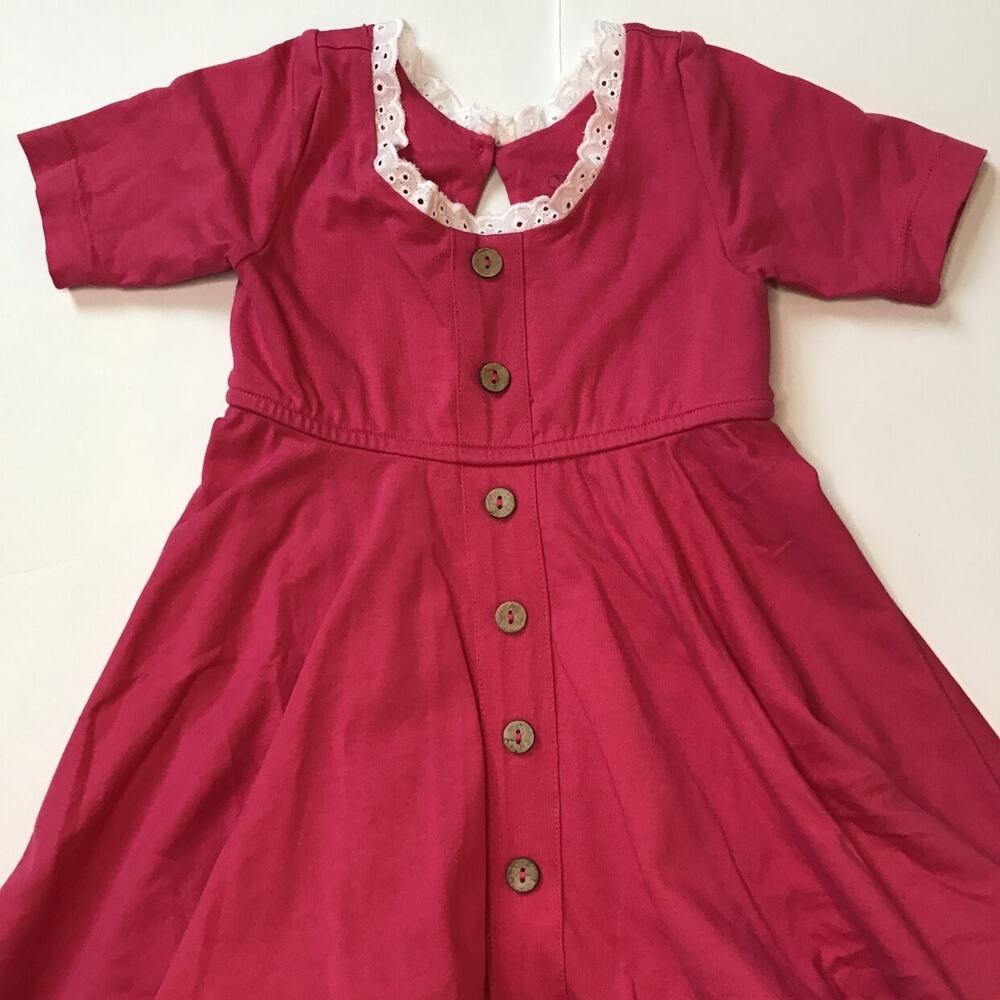 Omi Jo Well Dressed Wolf Library Pink Dress and Bloomers 24M - Picture 3 of 5